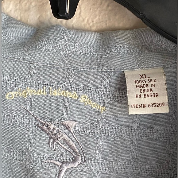 Original Island Sport 100% Silk Men’s XL Aloha Button Down Short Sleeve Shirt - Picture 6 of 6